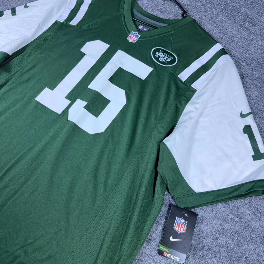 Nike NFL New‎ York Jets Tim Tebow 15 Jersey Mens XXL Green White NWT - Picture 2 of 8